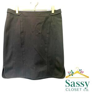 WHBM Black Mini Skirt 8 🎓